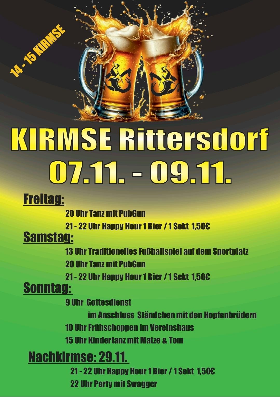 Kirmes Rittersdorf 2025